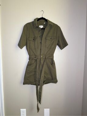 Universal Thread Olive Green Utility Romper Size 4 – NWOT